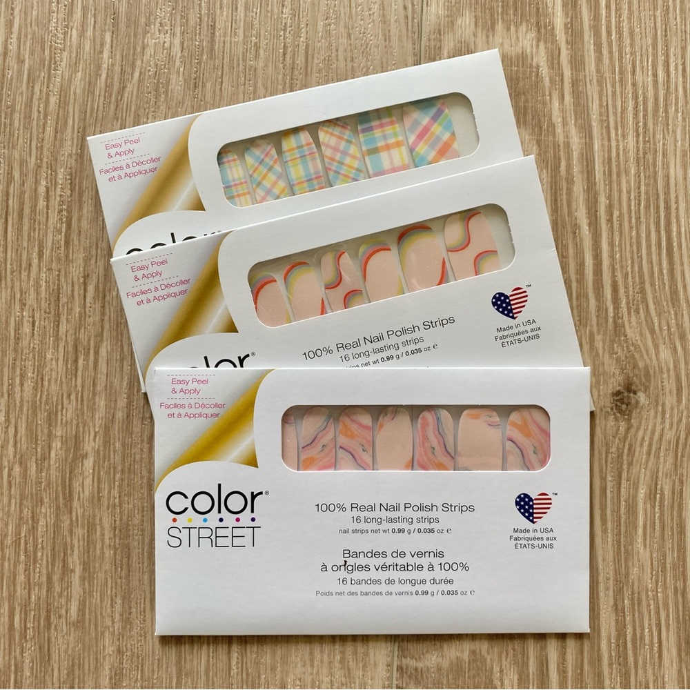 Color Street Spring Bundle - Plaids All Folks Hue Can Do It & Perfect Confection